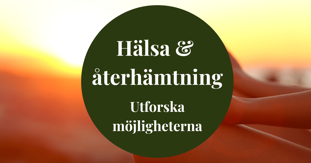 hälsa och återhämtning banner