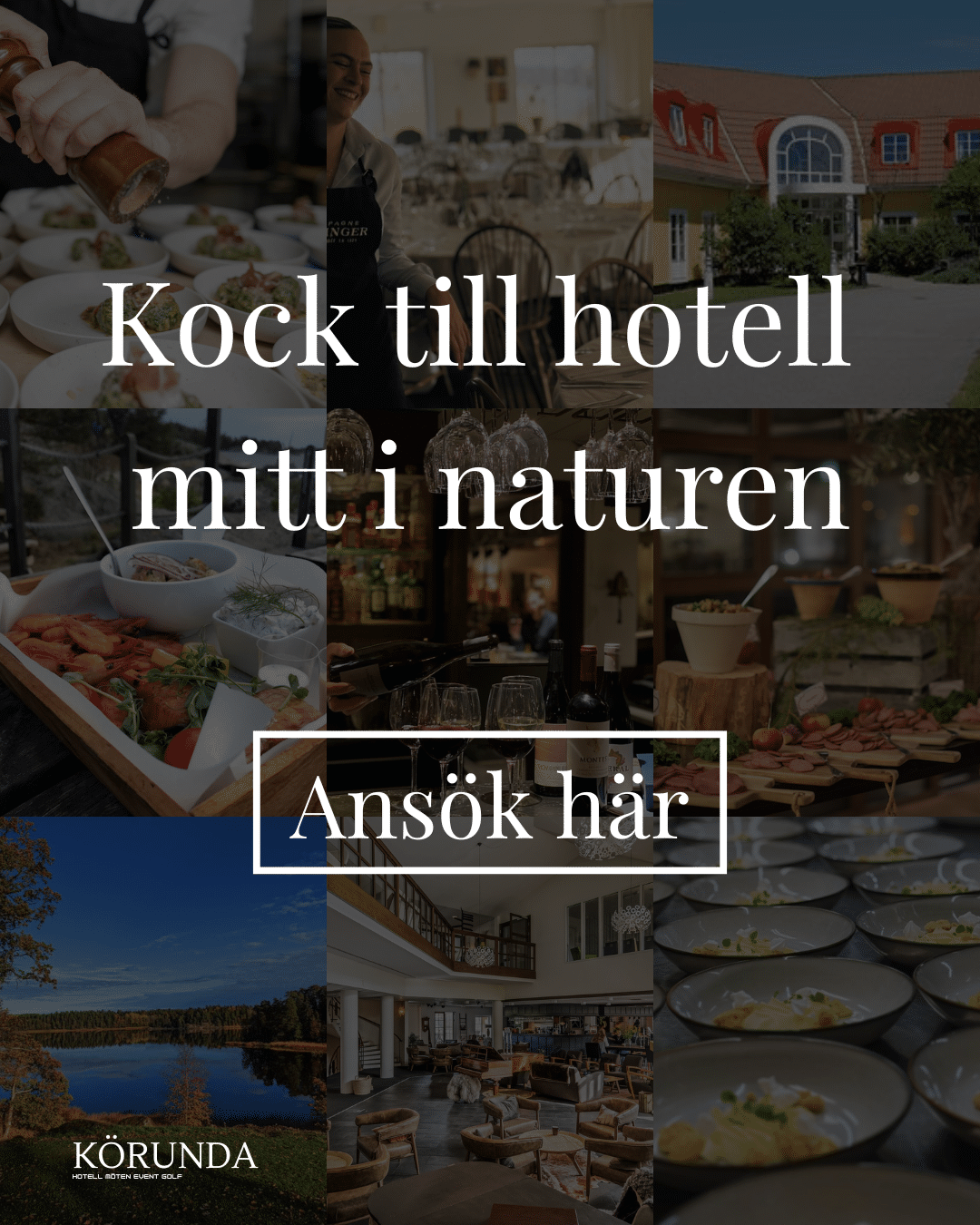Kock till hotell mitt i naturen – ett stenkast från Stockholm